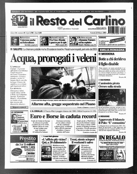 Il Resto del Carlino : giornale dell'Emilia